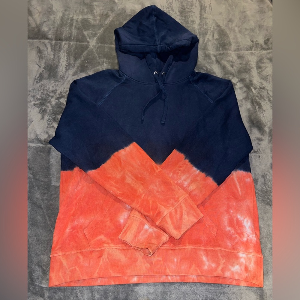 GAP Men’s - Blue and Orange Hoodie - Size XL